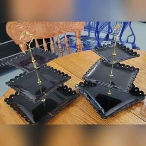 Tiered trays for display trinkets cupcakes